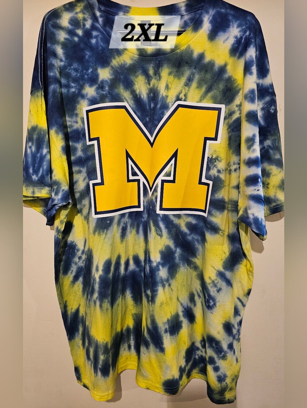 New - Michigan One Of A Kind Tie-dye Graphic Sz 2XL